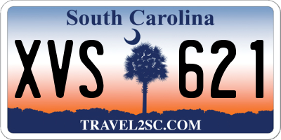 SC license plate XVS621