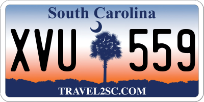 SC license plate XVU559