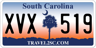 SC license plate XVX519