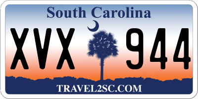 SC license plate XVX944