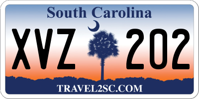 SC license plate XVZ202