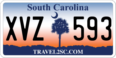 SC license plate XVZ593
