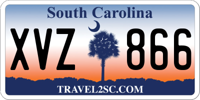 SC license plate XVZ866