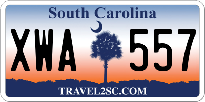 SC license plate XWA557