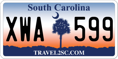 SC license plate XWA599