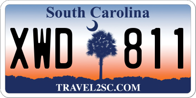 SC license plate XWD811