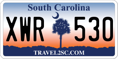 SC license plate XWR530