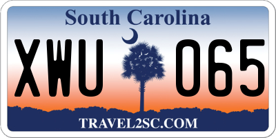 SC license plate XWU065