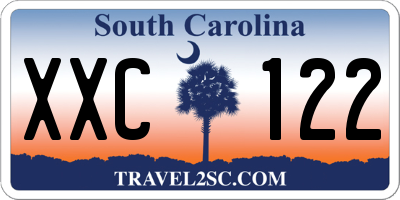SC license plate XXC122
