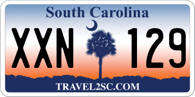 SC license plate XXN129
