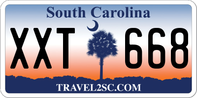 SC license plate XXT668