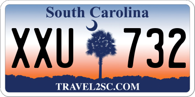 SC license plate XXU732