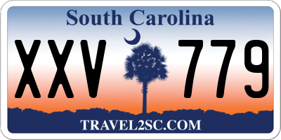 SC license plate XXV779