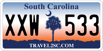 SC license plate XXW533