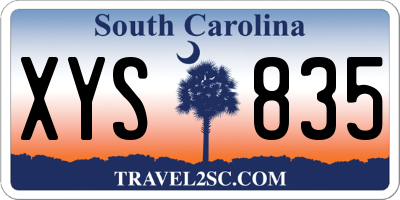 SC license plate XYS835