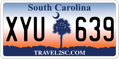 SC license plate XYU639