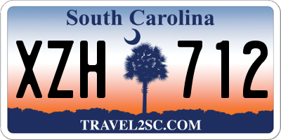 SC license plate XZH712