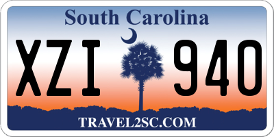 SC license plate XZI940