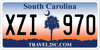 SC license plate XZI970