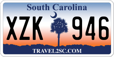 SC license plate XZK946