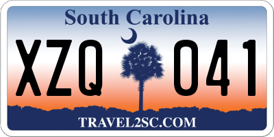 SC license plate XZQ041