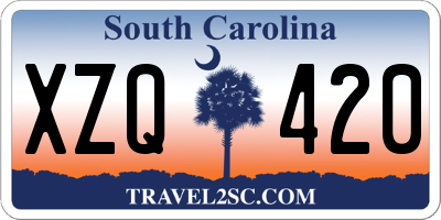 SC license plate XZQ420