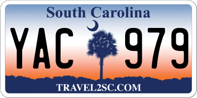 SC license plate YAC979