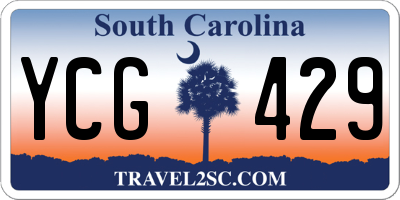 SC license plate YCG429