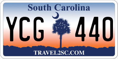 SC license plate YCG440