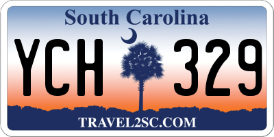 SC license plate YCH329