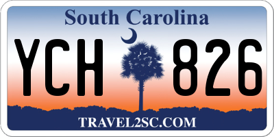 SC license plate YCH826