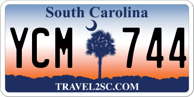 SC license plate YCM744