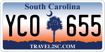 SC license plate YCO655