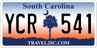 SC license plate YCR541