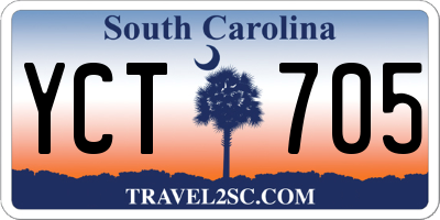 SC license plate YCT705