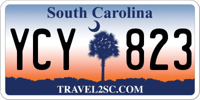 SC license plate YCY823