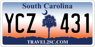 SC license plate YCZ431