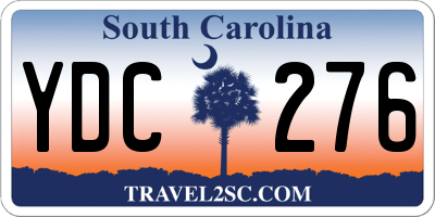 SC license plate YDC276