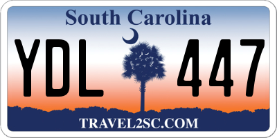 SC license plate YDL447