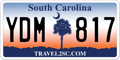SC license plate YDM817