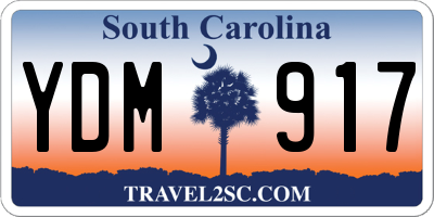 SC license plate YDM917