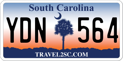 SC license plate YDN564