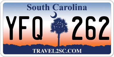 SC license plate YFQ262