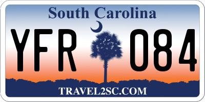 SC license plate YFR084