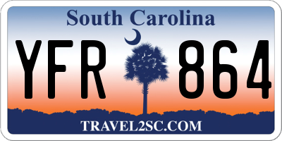 SC license plate YFR864