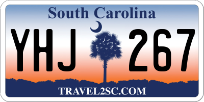 SC license plate YHJ267