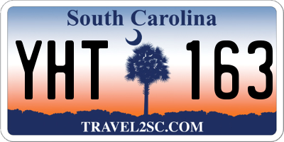 SC license plate YHT163