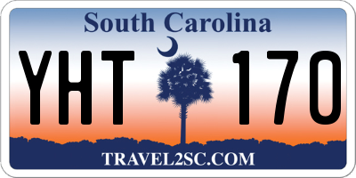 SC license plate YHT170