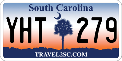 SC license plate YHT279