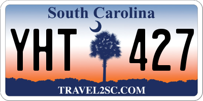 SC license plate YHT427